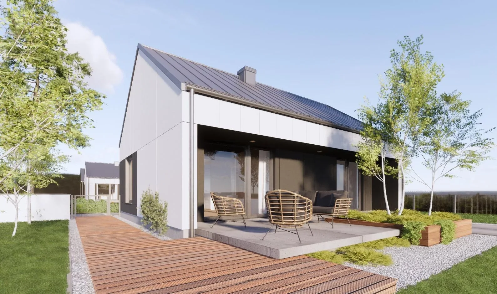 Modernes WoodRise Modulhaus