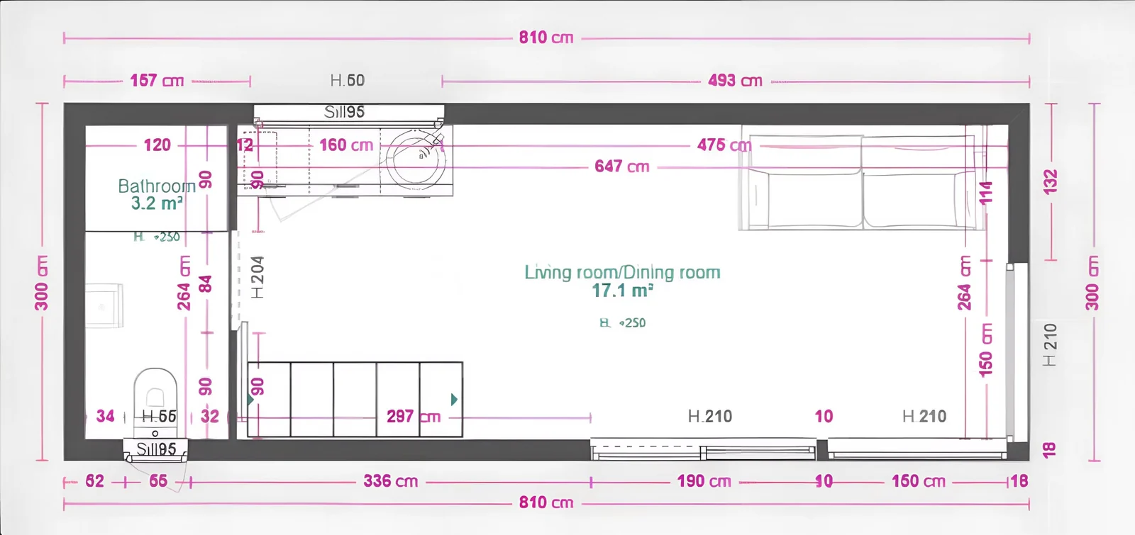Grundriss BlackLine Riva