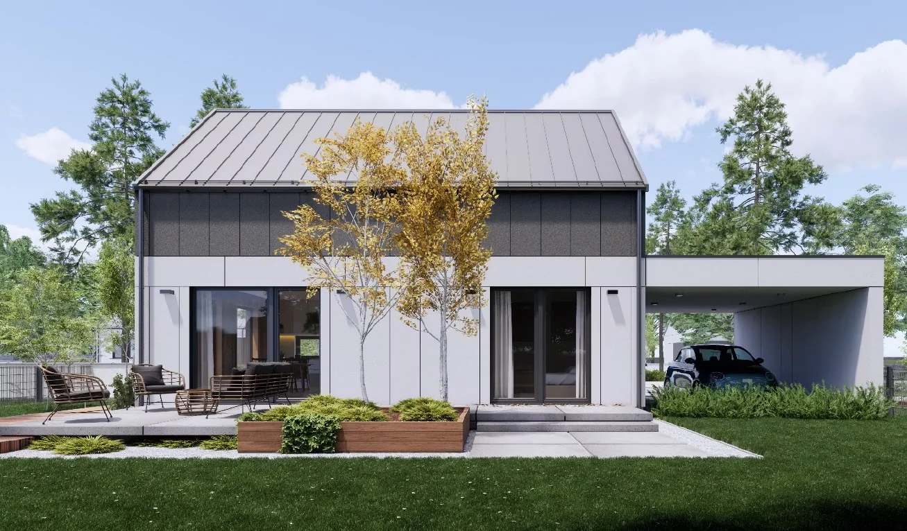 WoodRise Modulhaus Visualisierung